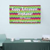 Persoonlijke Happy Retirement Party-banner Spandoek (Beurs)