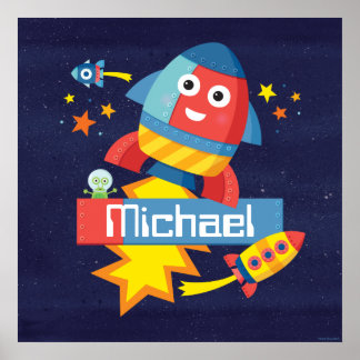 Persoonlijke, Happy Rocket Print