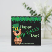 Persoonlijke Happy St Patricks Day Editable Kaart (Staand voorkant)
