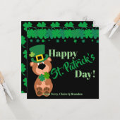 Persoonlijke Happy St Patricks Day Editable Kaart (Voorkant / Achterkant in situ)