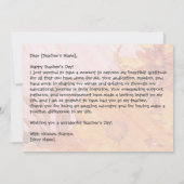Persoonlijke Happy Teachers Day Bedankt voor je ka (Achterkant)