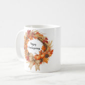 Persoonlijke Happy Thanksgiving mok (Voorkant links)