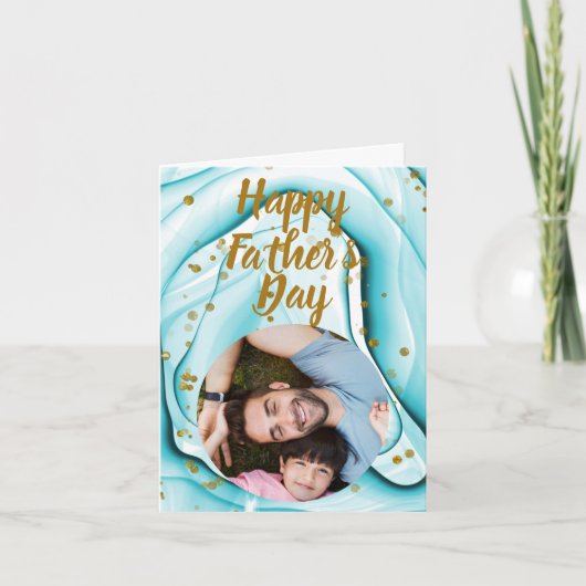 Persoonlijke Happy Vaderdag Kaart (Voorkant)