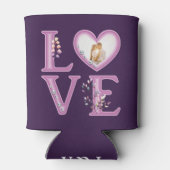 Persoonlijke Happy Valentijns Day Foto Blikjeskoeler (Achterkant)