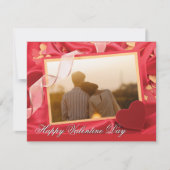 Persoonlijke Happy Valentijns Day Foto Feestdagenkaart (Voorkant)