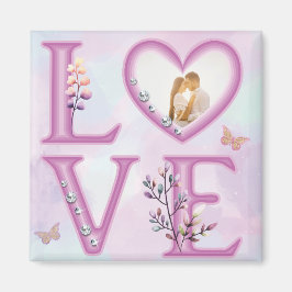 Persoonlijke Happy Valentijns Day Foto Magneet