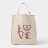 Persoonlijke Happy Valentijns Day Foto Tote Bag (Achterkant)