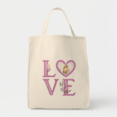 Persoonlijke Happy Valentijns Day Foto Tote Bag (Voorkant)