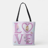 Persoonlijke Happy Valentijns Day Foto Tote Bag (Achterkant)