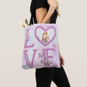 Persoonlijke Happy Valentijns Day Foto Tote Bag (Dichtbij)