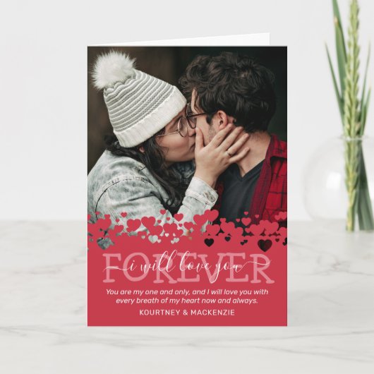 Persoonlijke Happy Valentines Day Foto Feestdagen Kaart (Voorkant)