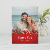 Persoonlijke Happy Valentines Day Foto Feestdagenkaart (Staand voorkant)