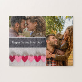 Persoonlijke Happy Valentine's Day Photo Collage Legpuzzel