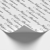 Persoonlijke Happy-verjaardag, persoonlijke naam Cadeaupapier (Hoek)