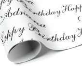 Persoonlijke Happy-verjaardag, persoonlijke naam Cadeaupapier (Rol Hoek)