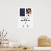 Persoonlijke hardloopkaart voor de finish van de e poster (Keuken)