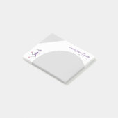 Persoonlijke hardloopster post-it® notes (Schuin)