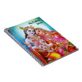 Persoonlijke Hare Radhey Hare Krishna art Notitieboek (Rechterzijde)