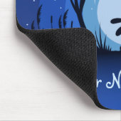 Persoonlijke haren, konijn, moonlight Silhouette Muismat (Hoek)