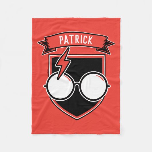 Persoonlijke HARRY POTTER™-badge Fleece Deken (Voorkant)
