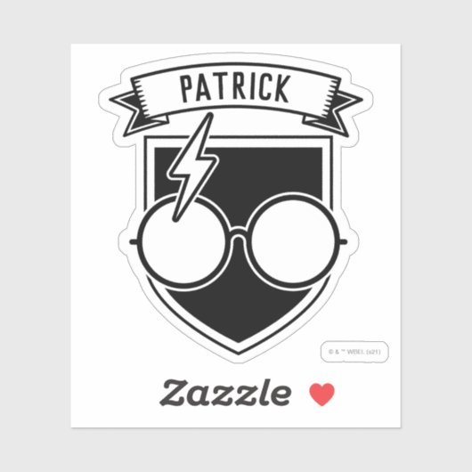 Persoonlijke HARRY POTTER™-badge Sticker (Vel)