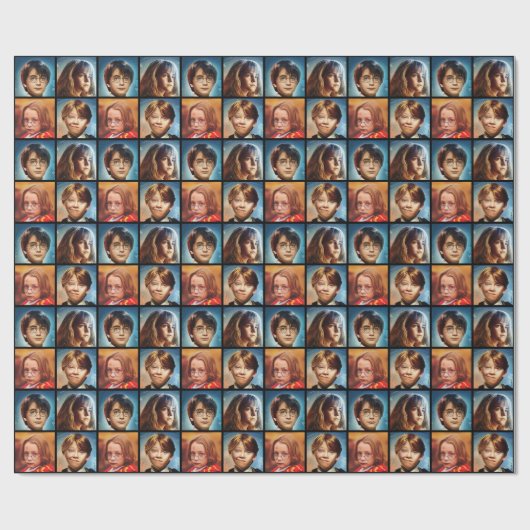 Persoonlijke Harry Potter-foto Cadeaupapier (Vlak)