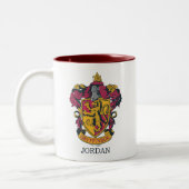 Persoonlijke Harry Potter | Gryffindor House Crest Tweekleurige Koffiemok (Links)