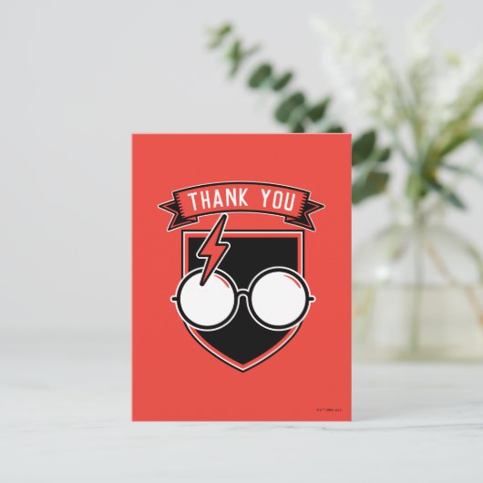 Persoonlijke HARRY POTTER™ Hartelijk dank Briefkaart (Staand voorkant)