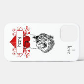Persoonlijke hart/Shih Tzu Apple iPhone Case (Achterkant (horizontaal))