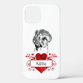 Persoonlijke hart/Shih Tzu Apple iPhone Case (Achterkant)