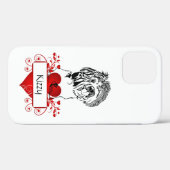 Persoonlijke hart/Shih Tzu Apple iPhone Case (Achterkant (horizontaal))