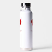 Persoonlijke Hart voor Leraren Waterfles (Rechts)