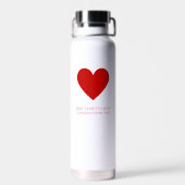 Persoonlijke Hart voor Leraren Waterfles (Achterkant)