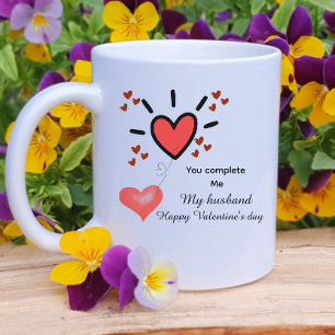Persoonlijke hart vult valentijnsdag  koffiemok