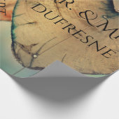 Persoonlijke harten bruiloft/Jubileum Cadeaupapier (Hoek)