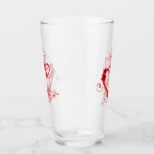 Persoonlijke harten glas (Rechts)