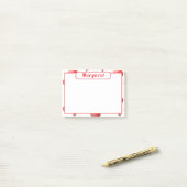 Persoonlijke Hartjes Post-it® Notes (Op bureau)