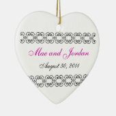 Persoonlijke hartslag.1 keramisch ornament (Rechts)