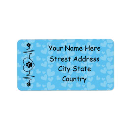 Persoonlijke hartslag hond en hart etiket