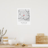 Persoonlijke Harvard University Plattegrond Poster (Keuken)