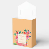 Persoonlijke Hawaiaanse Tropische Bloemensplash Bedankdoosjes (Geopend)