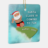 persoonlijke Hawaii vakantie herinnering Keramisch Ornament (Rechts)