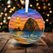 Persoonlijke Haystack Rock Acryl Ornament, op maat Ornament