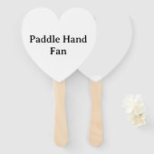 Persoonlijke Heart Paddle Handventilator Handwaaier (Voorkant en achterkant)