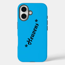 Persoonlijke "Heavens" op maat gemaakte stevige iP iPhone 16 Hoesje