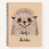 Persoonlijke Hedgehog schets Notitieboek (Voorkant)