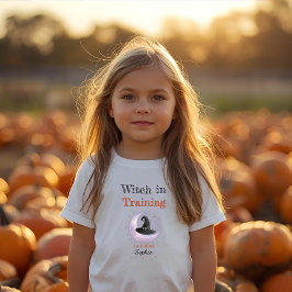 Persoonlijke Heks in Opleiding – Halloween  Kinder Shirts
