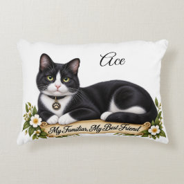Persoonlijke Heks Vertrouwde Tuxedo Kat Accent Kussen