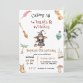 Persoonlijke heksen Halloween Castle Wizardry Verj Kaart (Staand voorkant)