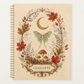 Persoonlijke Hekserige Herfst Luna Moth Planner (Voorkant)
